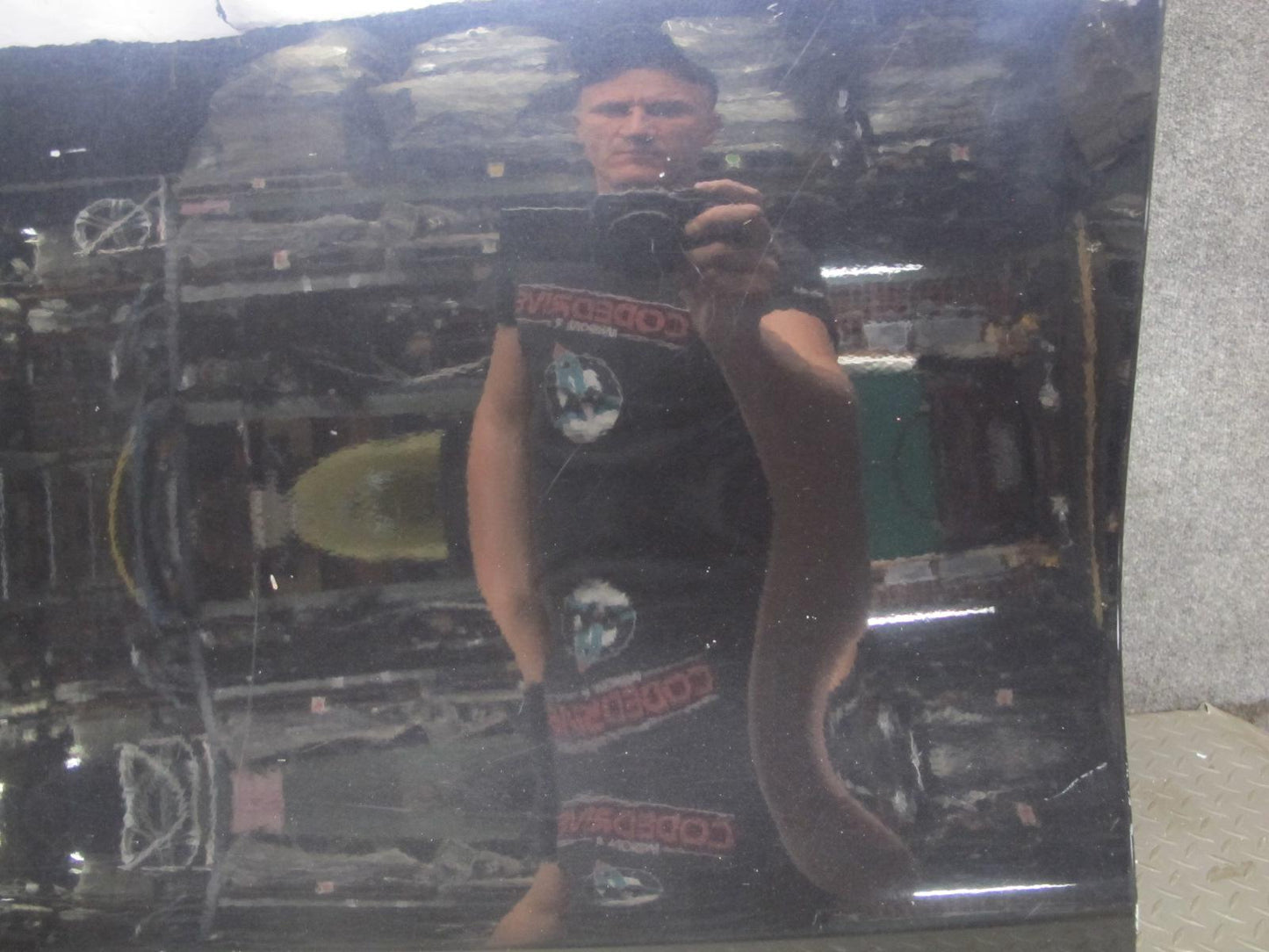 2011-2018 Porsche Cayenne 958 Front Left Side Door Shell Panel W/ Glass Black