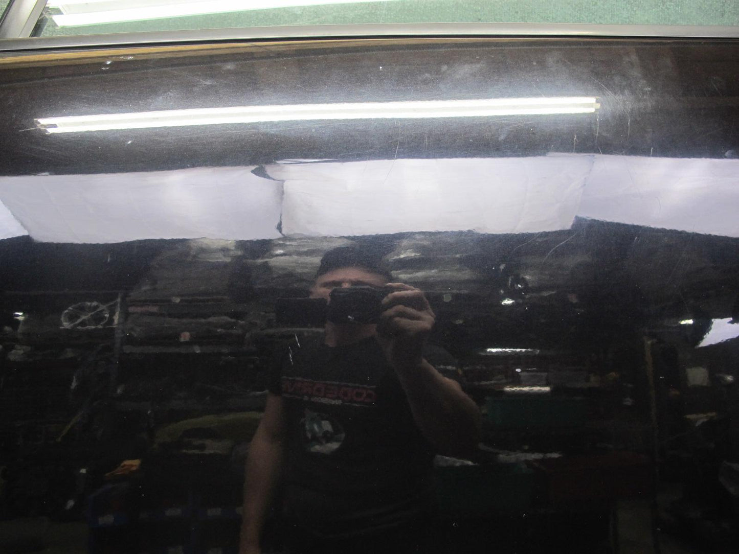 2011-2018 Porsche Cayenne 958 Front Left Side Door Shell Panel W/ Glass Black