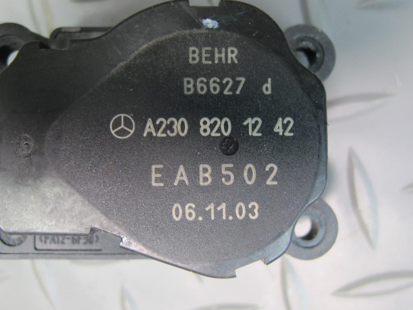 03-12 Mercedes R230 Sl-class A/C Heater Flap Door Actuator Motor Wiring Set OEM