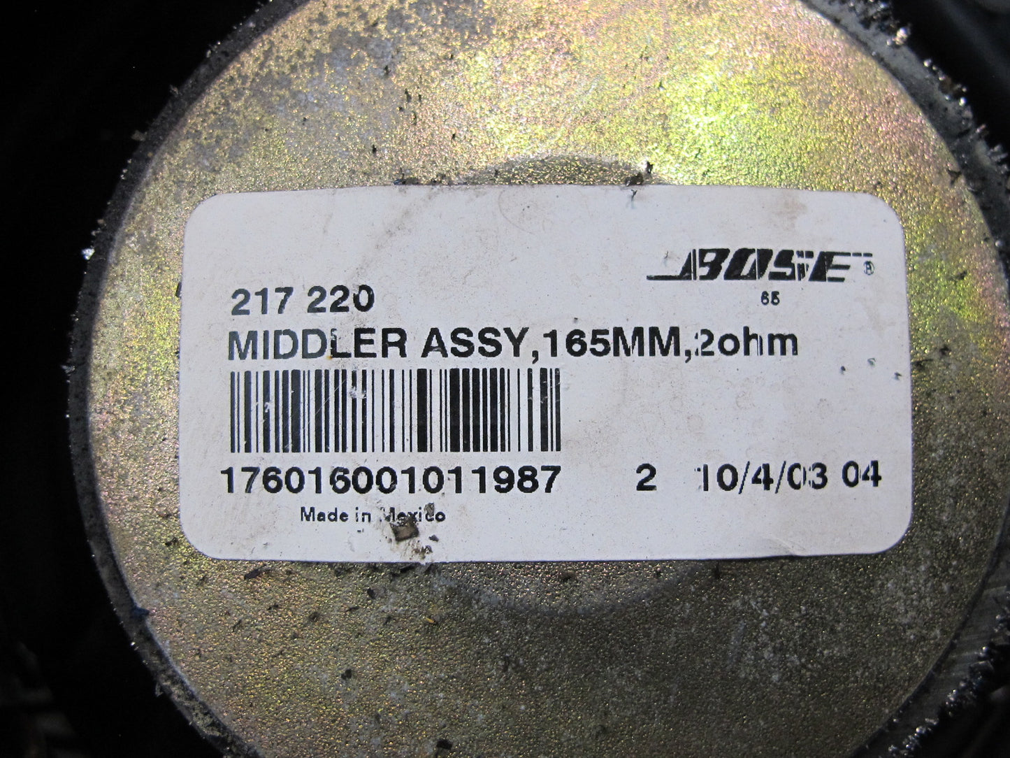 03-08 Mercedes R230 Sl-class Set of 2 Left & Right Door Bose Audio Speaker OEM