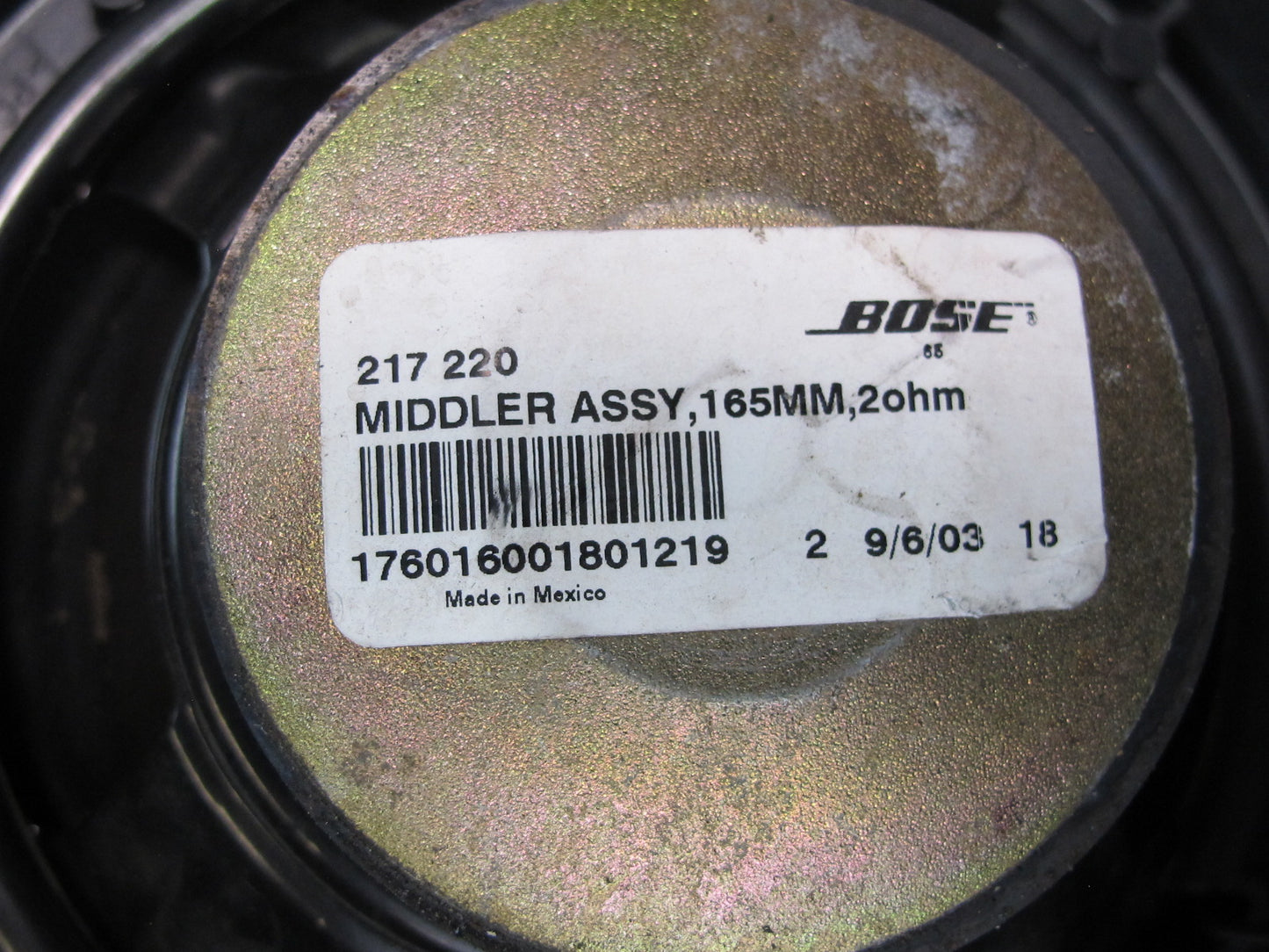 03-08 Mercedes R230 Sl-class Set of 2 Left & Right Door Bose Audio Speaker OEM