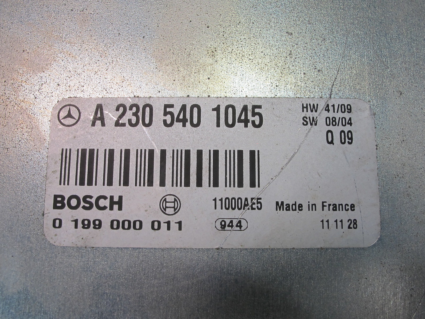 03-12 Mercedes R230 Sl-class Battery Stabilization Control Load Module OEM