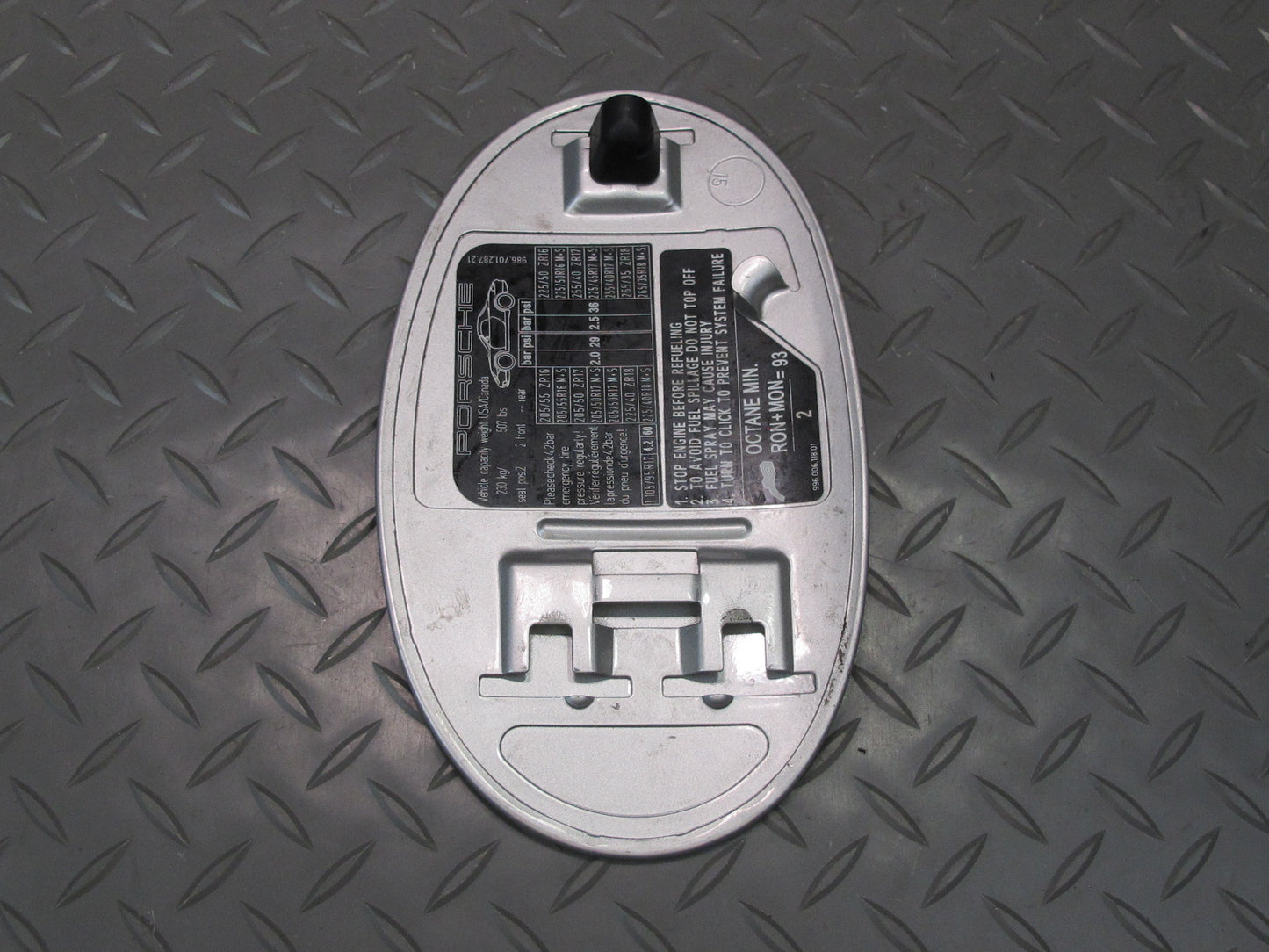 1997-2004 Porsche Boxster 986 Fuel Gas Tank Filler Door Cover Silver