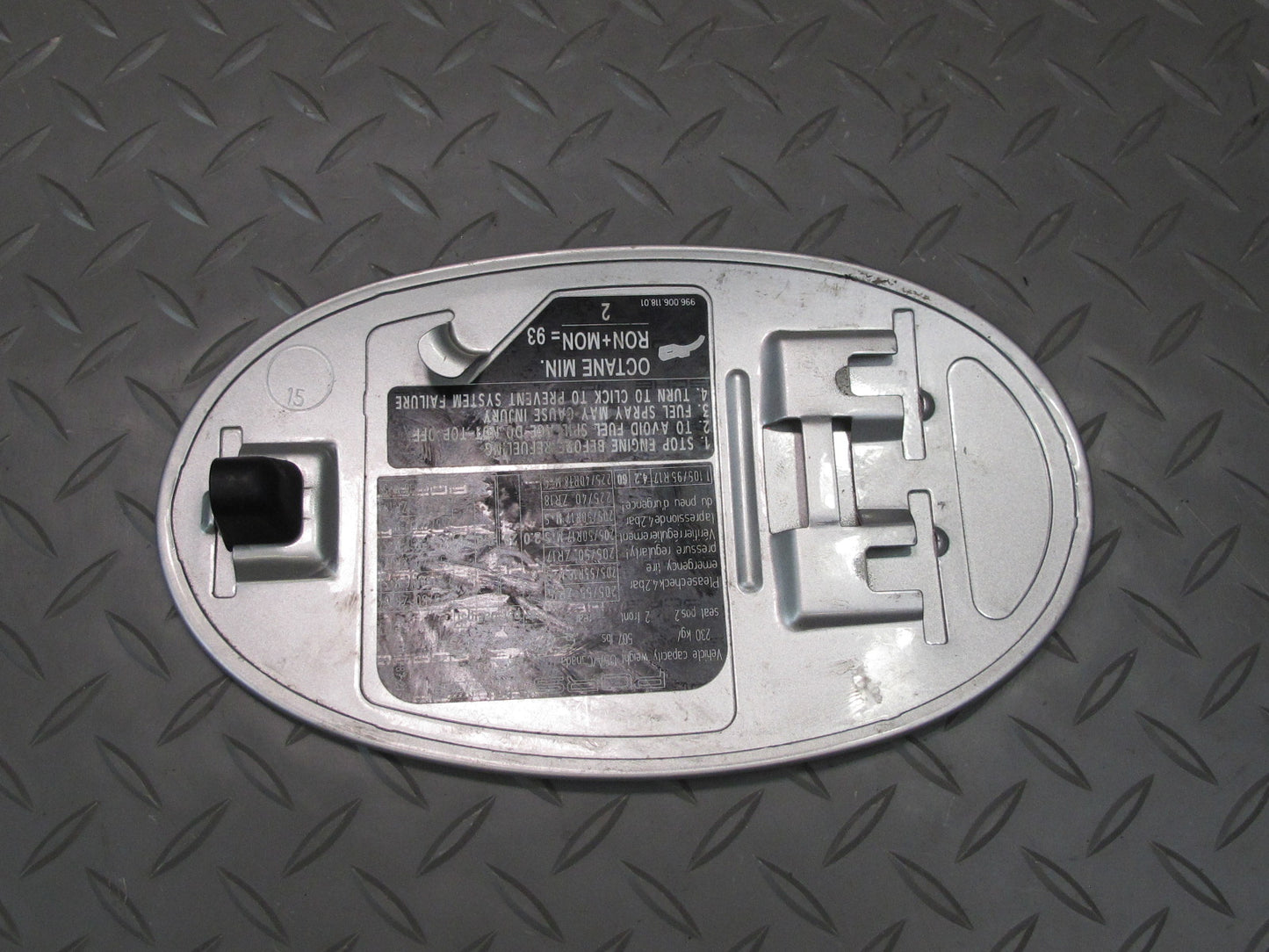 1997-2004 Porsche Boxster 986 Fuel Gas Tank Filler Door Cover Silver