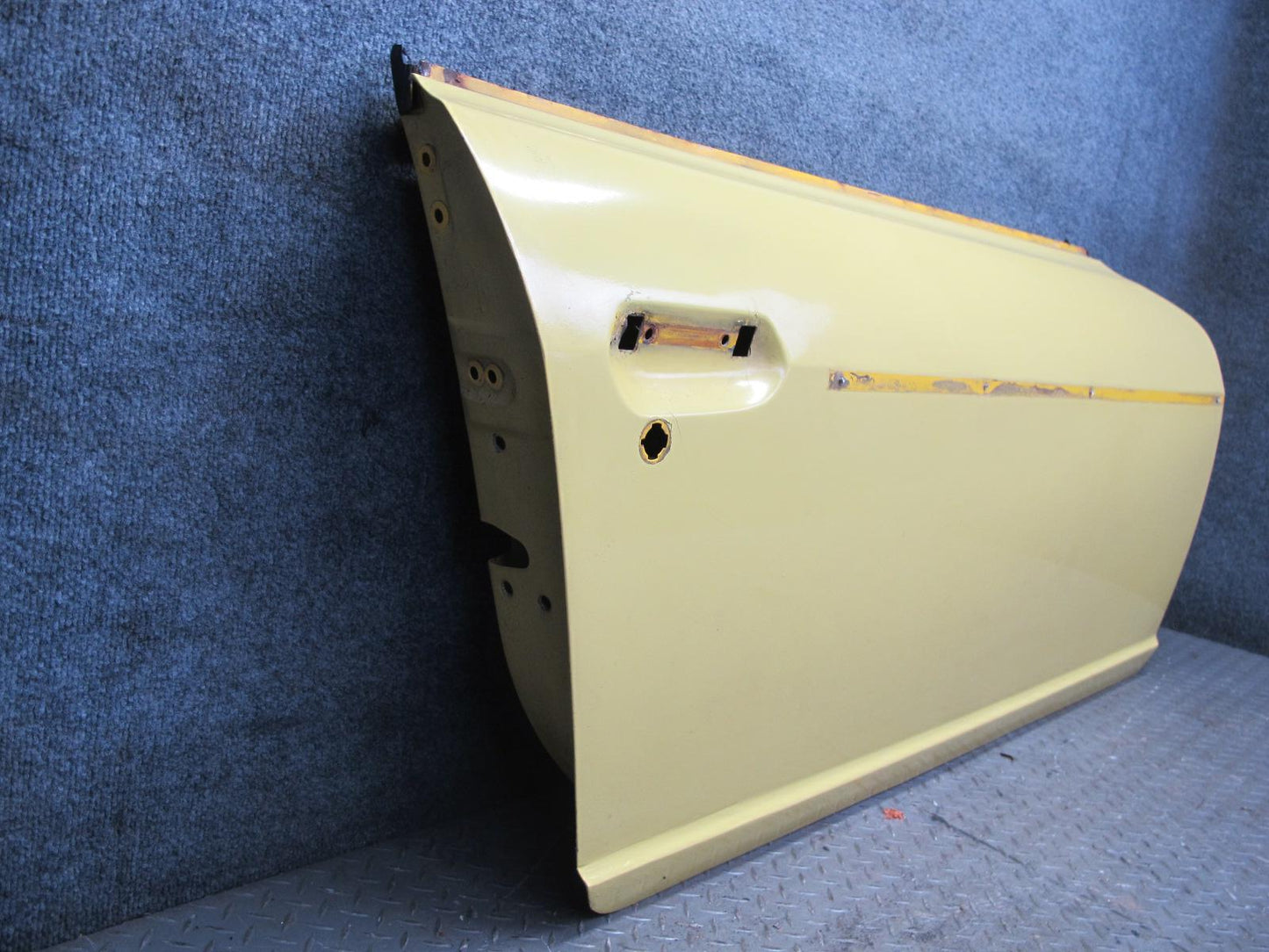 77-78 Datsun S30 280Z 2+2 Right Door Shell Panel w Guides Yellow  OEM