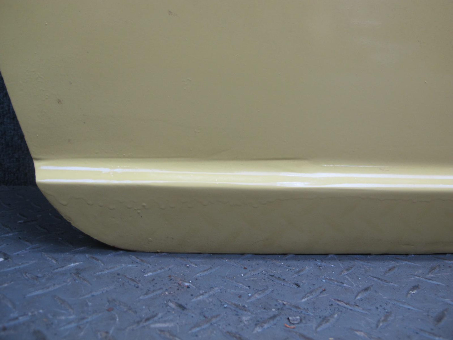 77-78 Datsun S30 280Z 2+2 Right Door Shell Panel w Guides Yellow  OEM