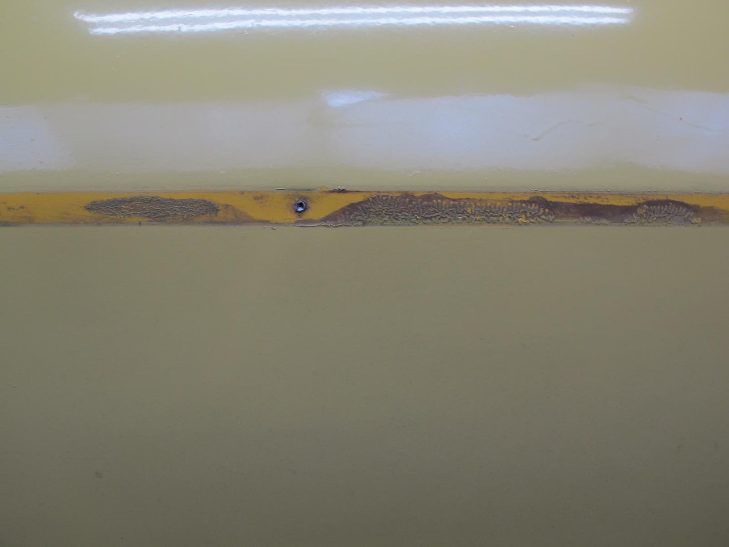 77-78 Datsun S30 280Z 2+2 Right Door Shell Panel w Guides Yellow  OEM