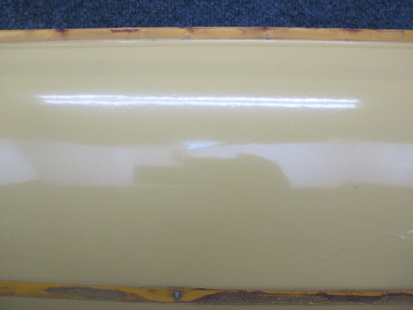 77-78 Datsun S30 280Z 2+2 Right Door Shell Panel w Guides Yellow  OEM