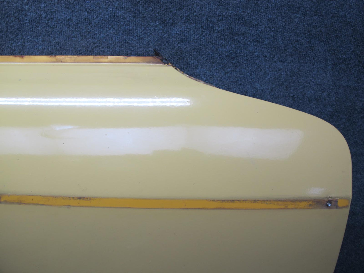 77-78 Datsun S30 280Z 2+2 Right Door Shell Panel w Guides Yellow  OEM