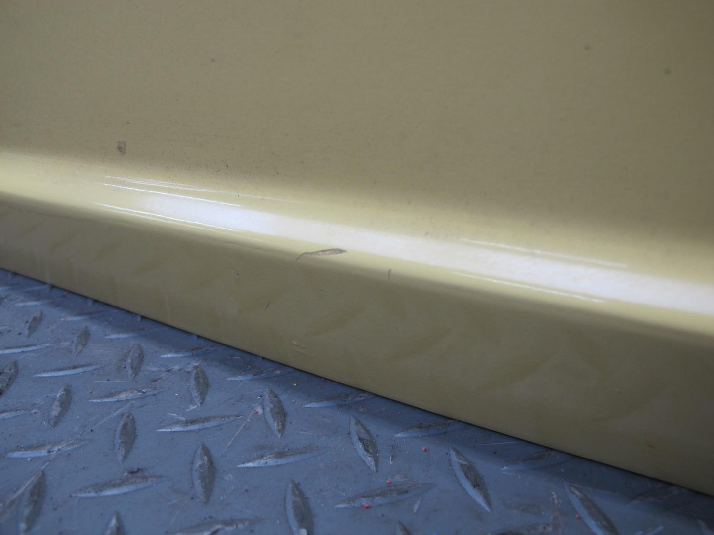 77-78 Datsun S30 280Z 2+2 Right Door Shell Panel w Guides Yellow  OEM