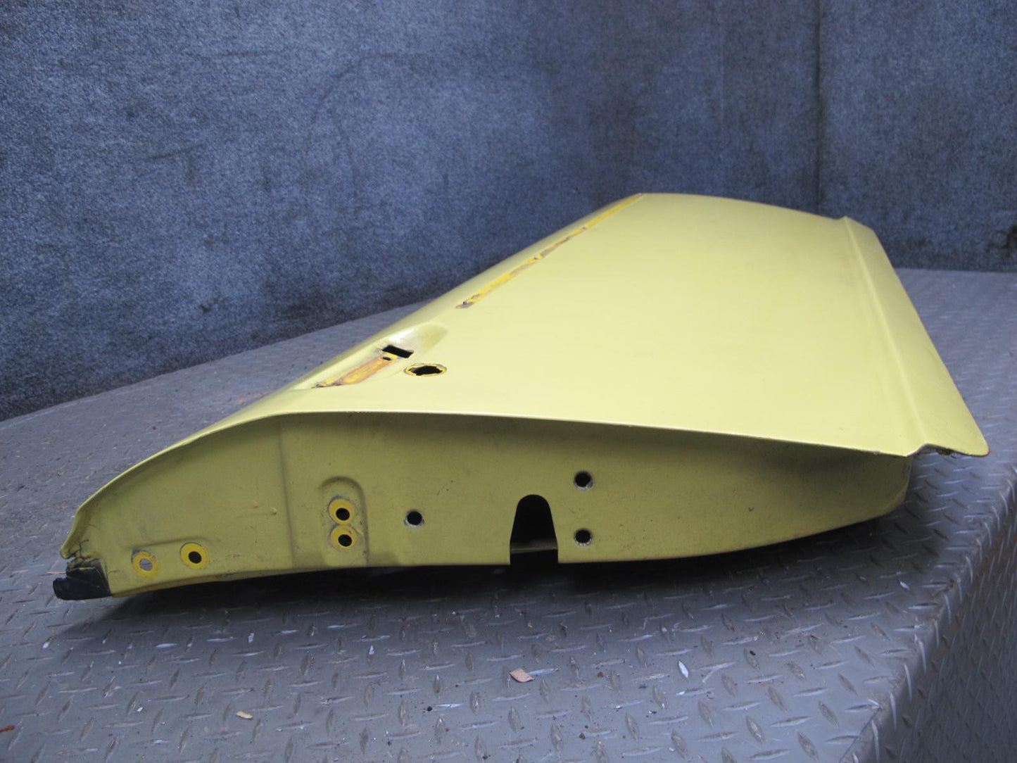 77-78 Datsun S30 280Z 2+2 Right Door Shell Panel w Guides Yellow  OEM