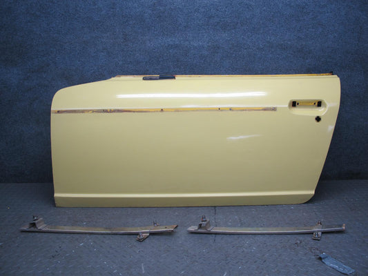 77-78 Datsun S30 280Z 2+2 Left Door Shell Panel w Guides Yellow OEM