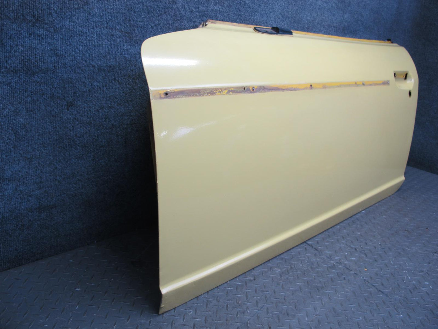 77-78 Datsun S30 280Z 2+2 Left Door Shell Panel w Guides Yellow OEM