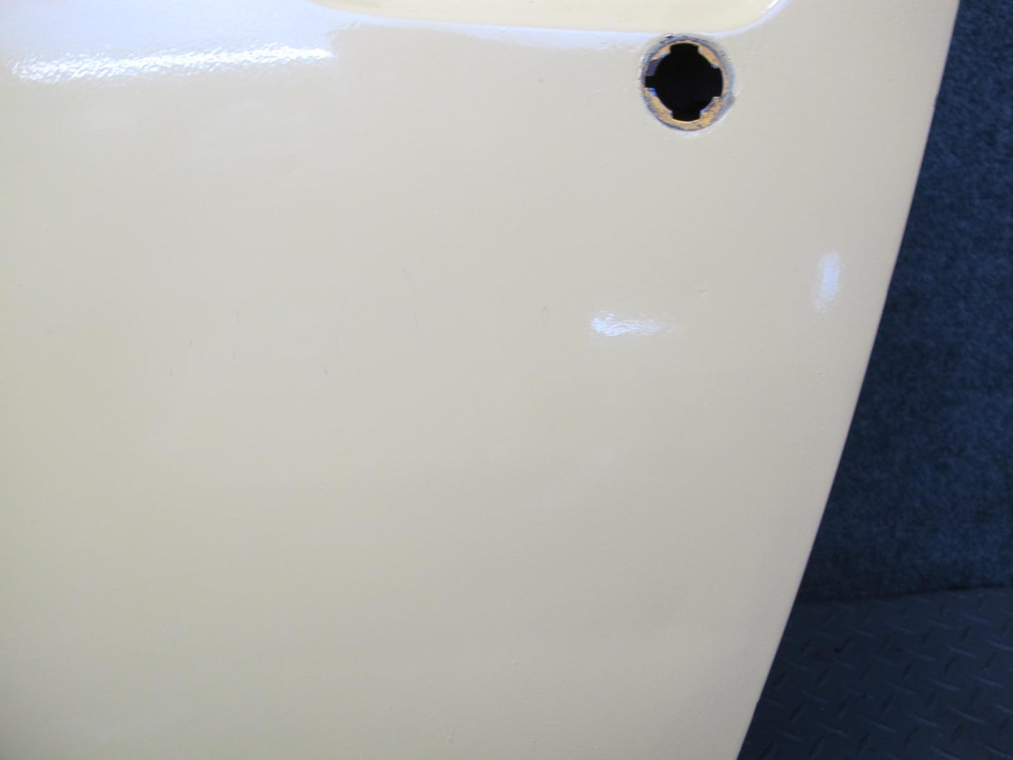 77-78 Datsun S30 280Z 2+2 Left Door Shell Panel w Guides Yellow OEM