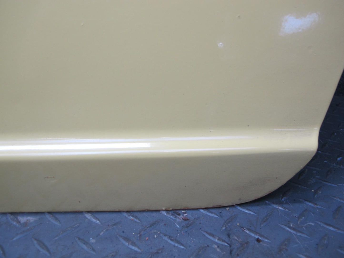 77-78 Datsun S30 280Z 2+2 Left Door Shell Panel w Guides Yellow OEM