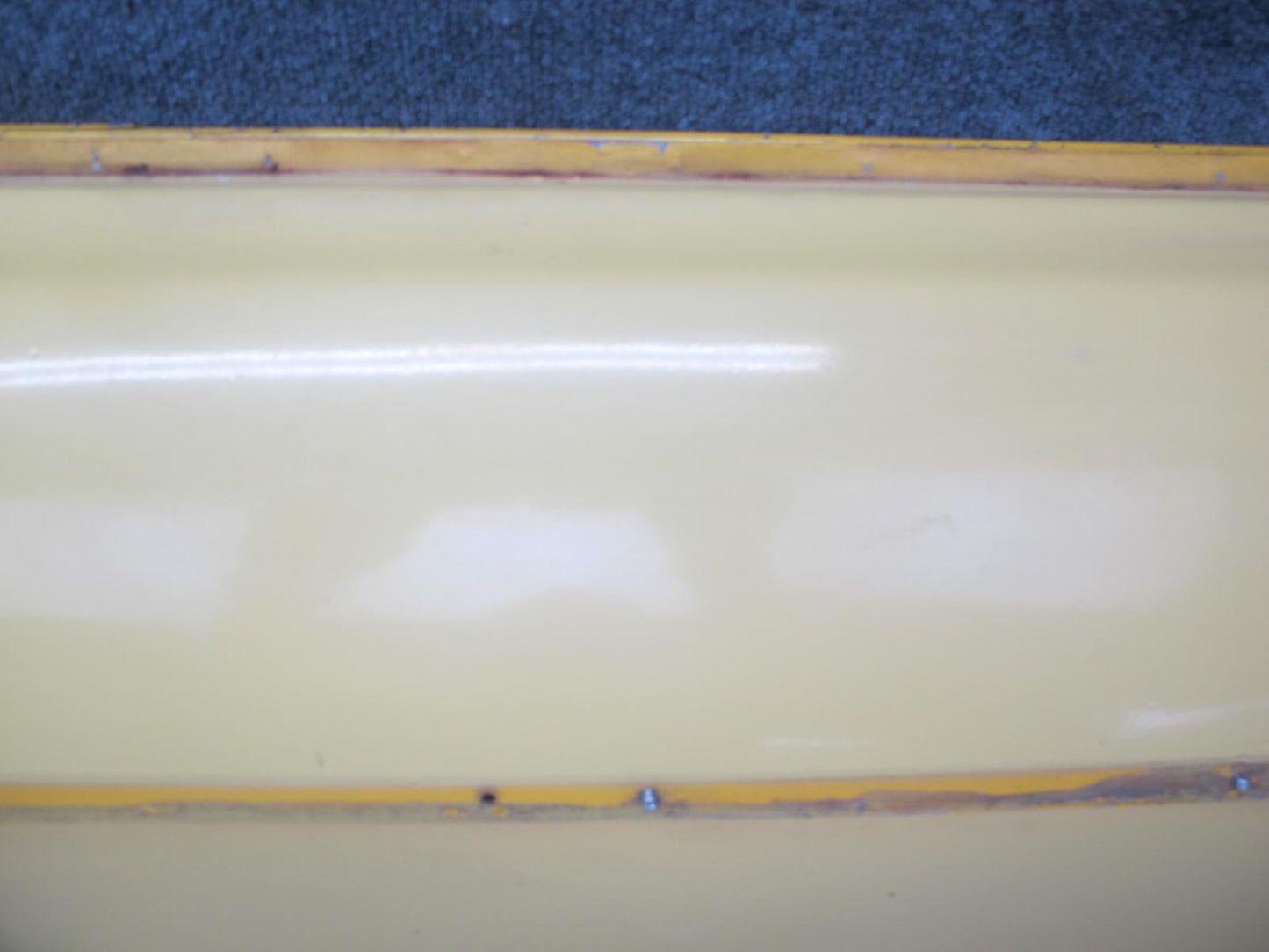 77-78 Datsun S30 280Z 2+2 Left Door Shell Panel w Guides Yellow OEM