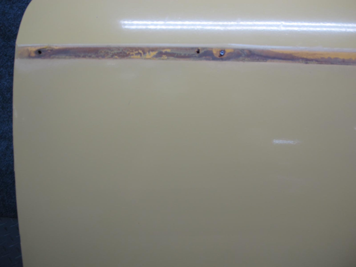 77-78 Datsun S30 280Z 2+2 Left Door Shell Panel w Guides Yellow OEM