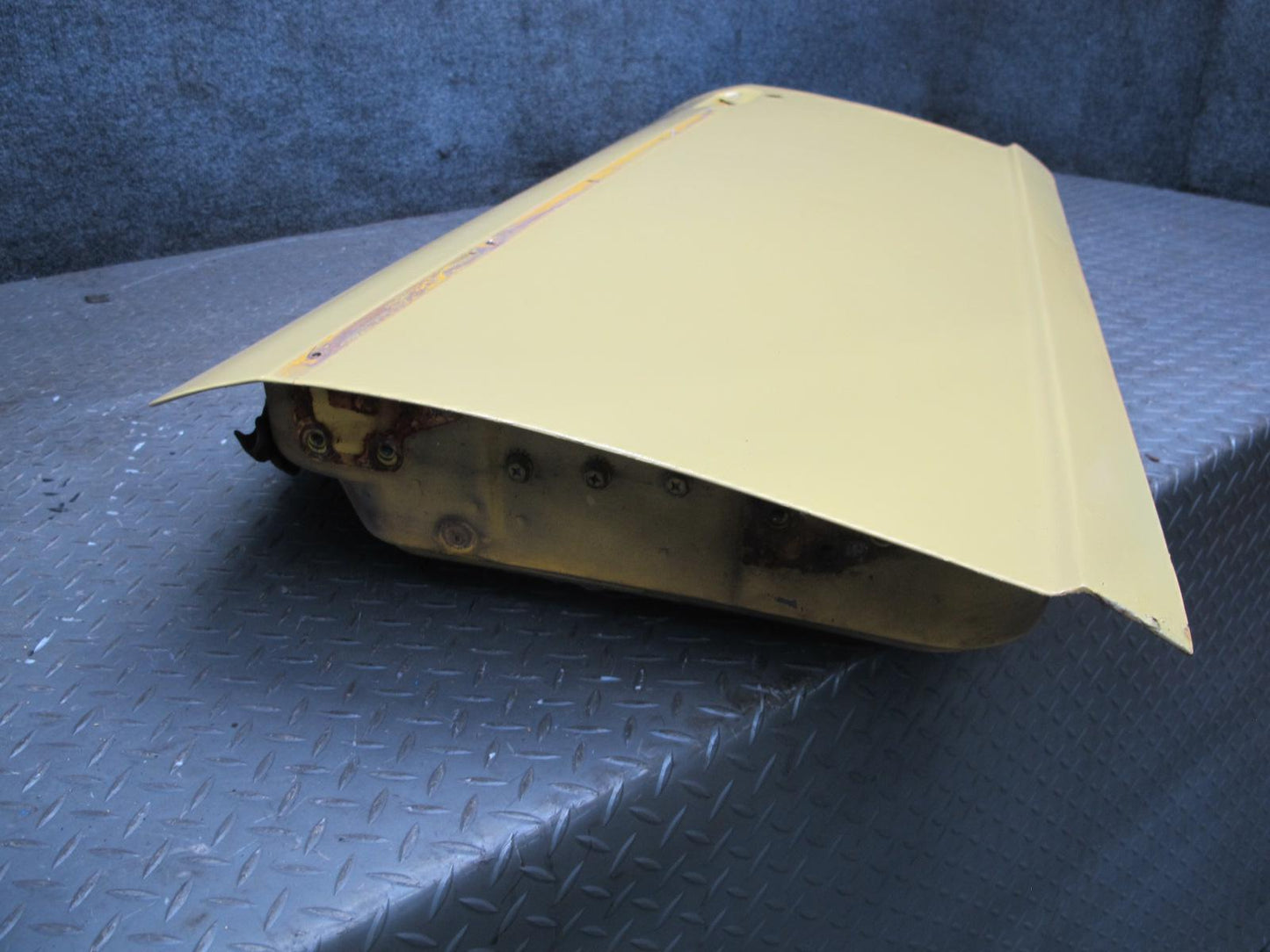 77-78 Datsun S30 280Z 2+2 Left Door Shell Panel w Guides Yellow OEM