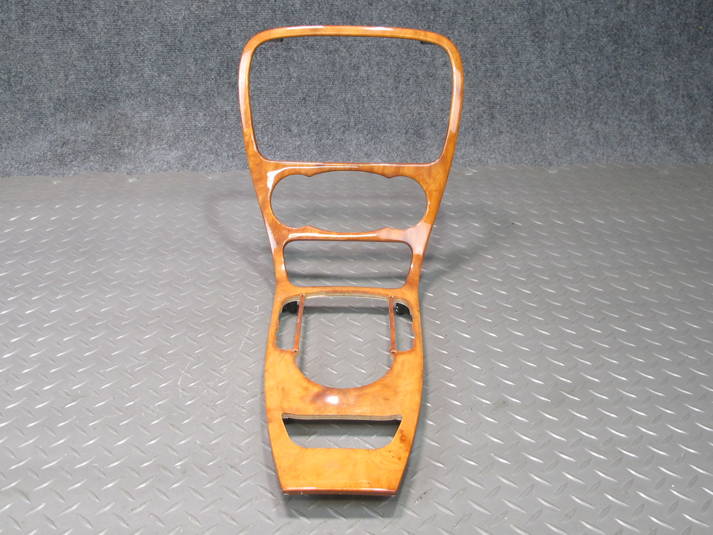 03-04 Mercedes R230 SL600 Dash Center Console Door Wood Trim Bezel Panel Set OEM