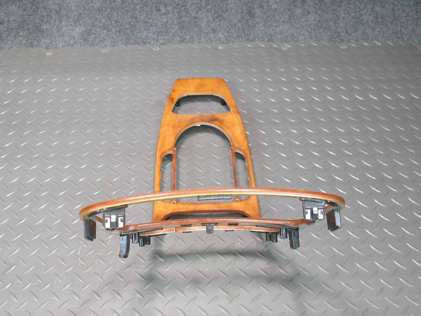 03-04 Mercedes R230 SL600 Dash Center Console Door Wood Trim Bezel Panel Set OEM