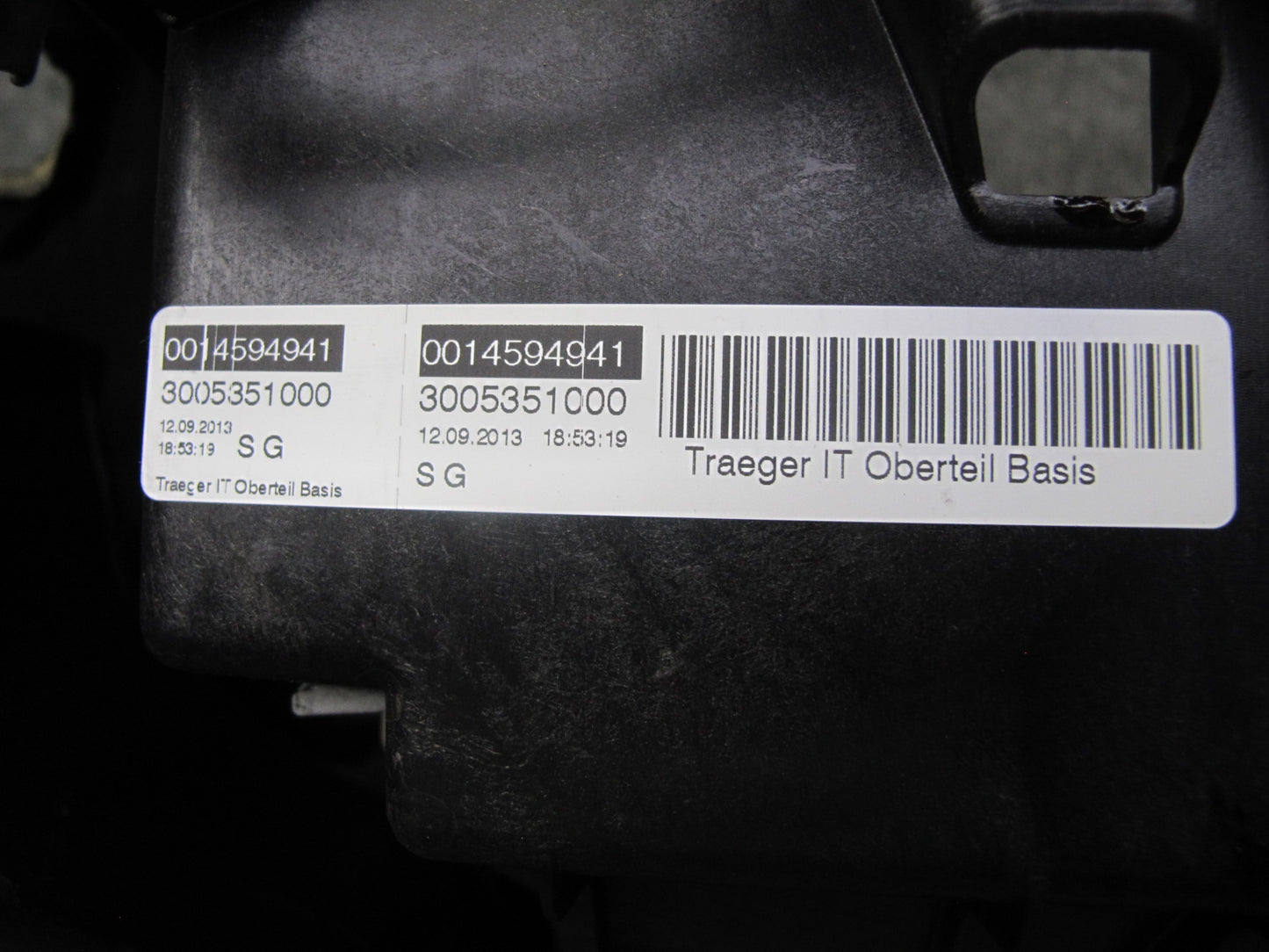 2011-2016 Porsche Cayenne 958 Front Dashboard Dash Instrument Panel Cover Black