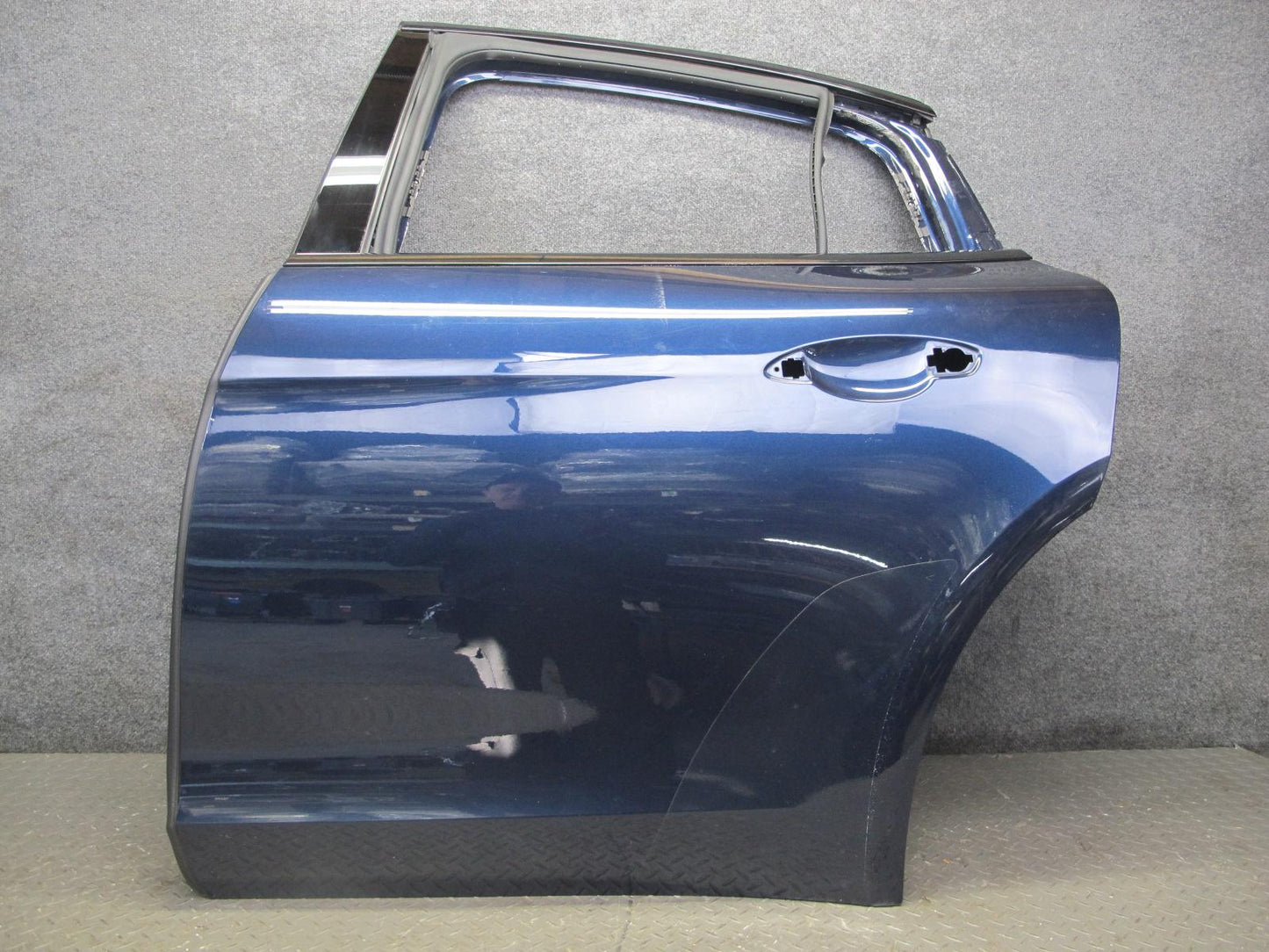17-23 Porsche Panamera 971 Rear Left Door Shell Panel Night Blue Metallic