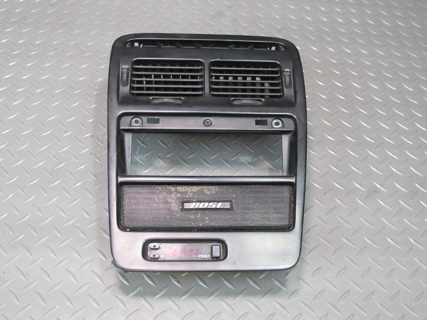 90-91 Nissan Z32 300ZX Coupe Dash Center Radio Trim Panel w Air Vent & Clock OEM