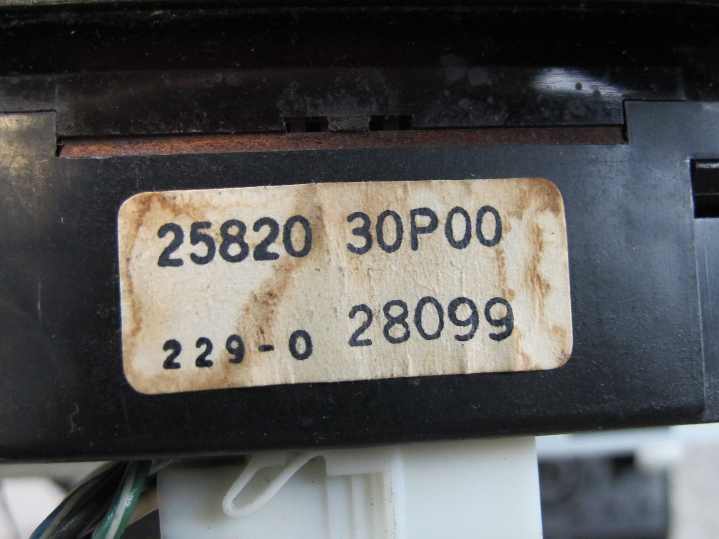 90-91 Nissan Z32 300ZX Coupe Dash Center Radio Trim Panel w Air Vent & Clock OEM