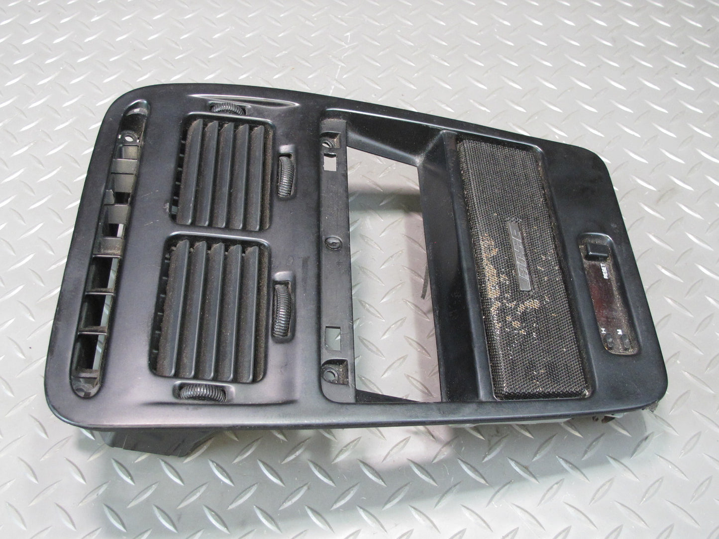 90-91 Nissan Z32 300ZX Coupe Dash Center Radio Trim Panel w Air Vent & Clock OEM