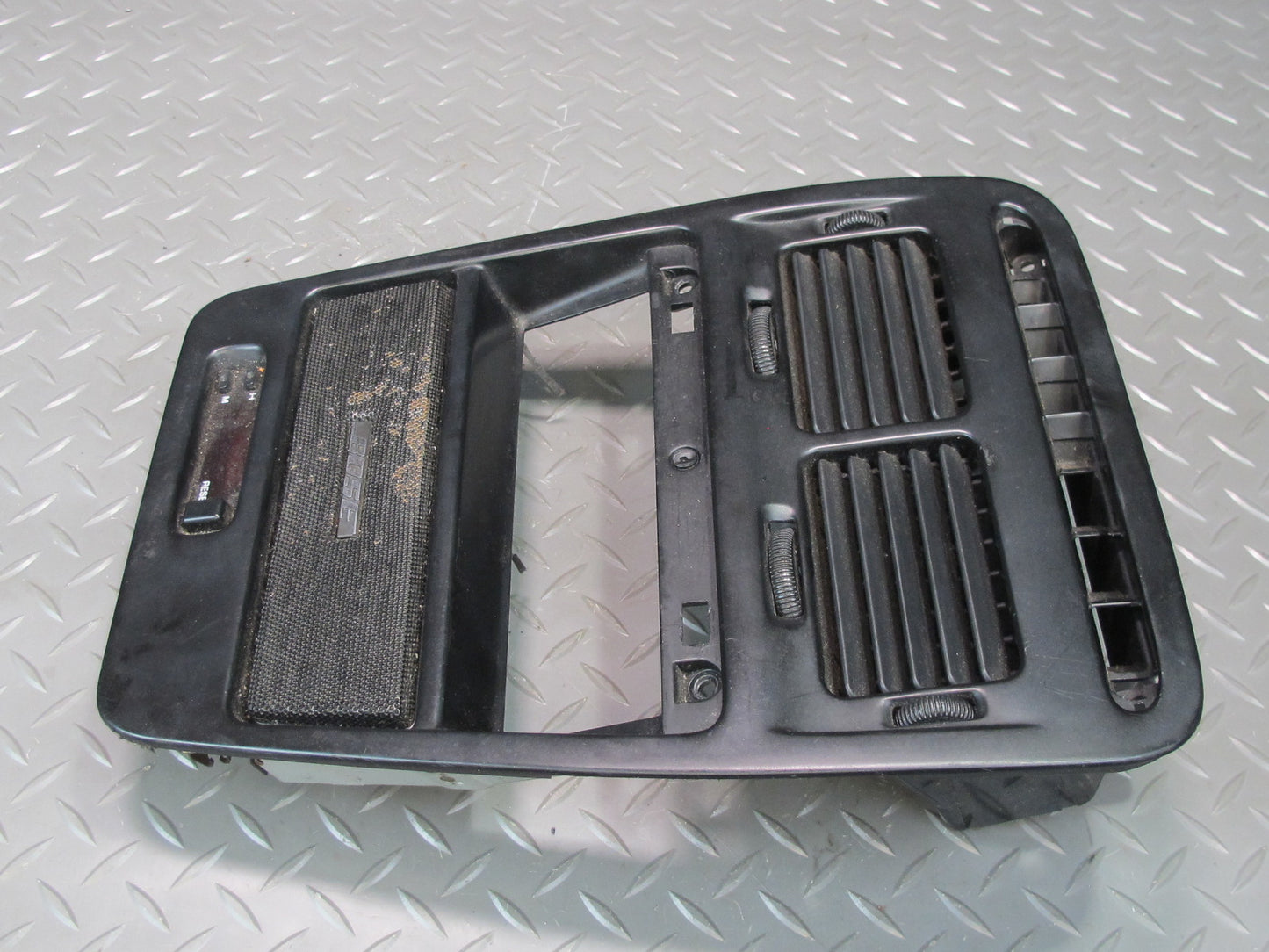 90-91 Nissan Z32 300ZX Coupe Dash Center Radio Trim Panel w Air Vent & Clock OEM