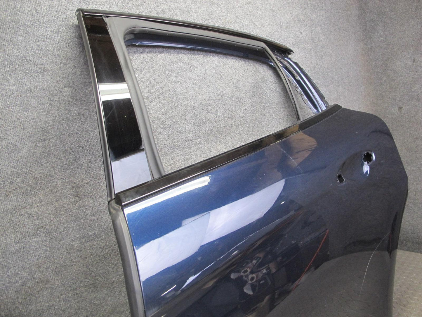 17-23 Porsche Panamera 971 Rear Left Door Shell Panel Night Blue Metallic