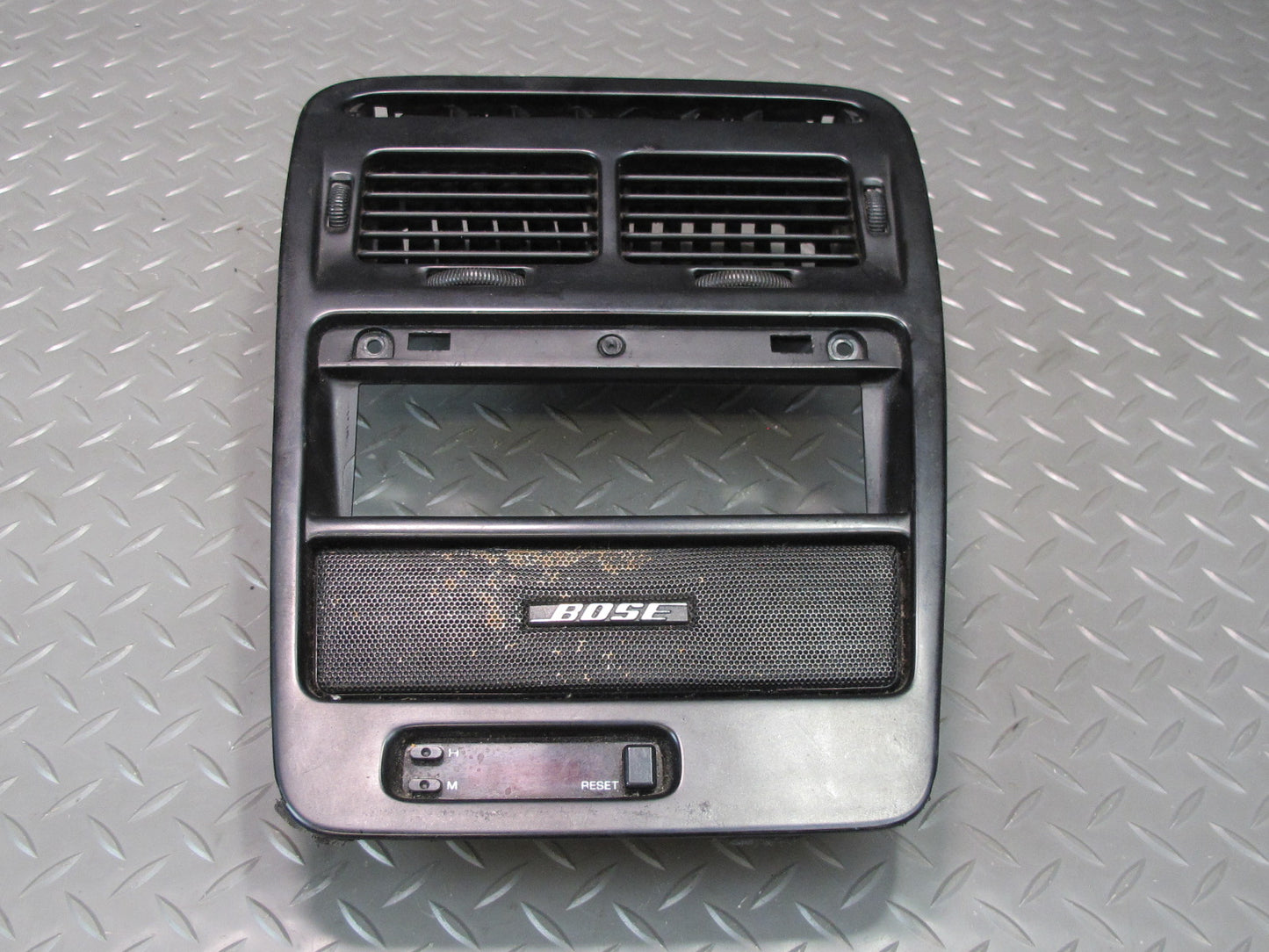 90-91 Nissan Z32 300ZX Coupe Dash Center Radio Trim Panel w Air Vent & Clock OEM