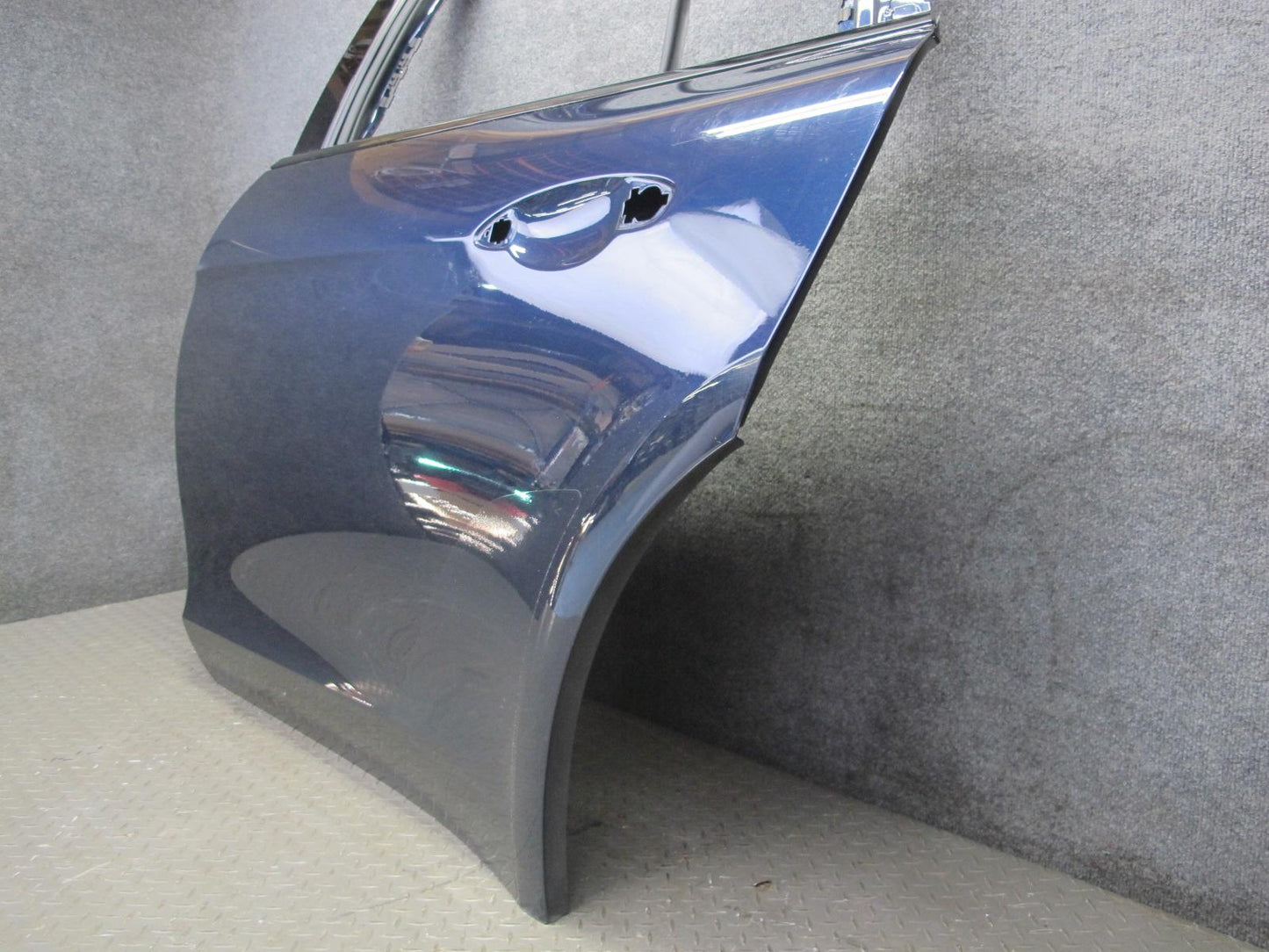 17-23 Porsche Panamera 971 Rear Left Door Shell Panel Night Blue Metallic