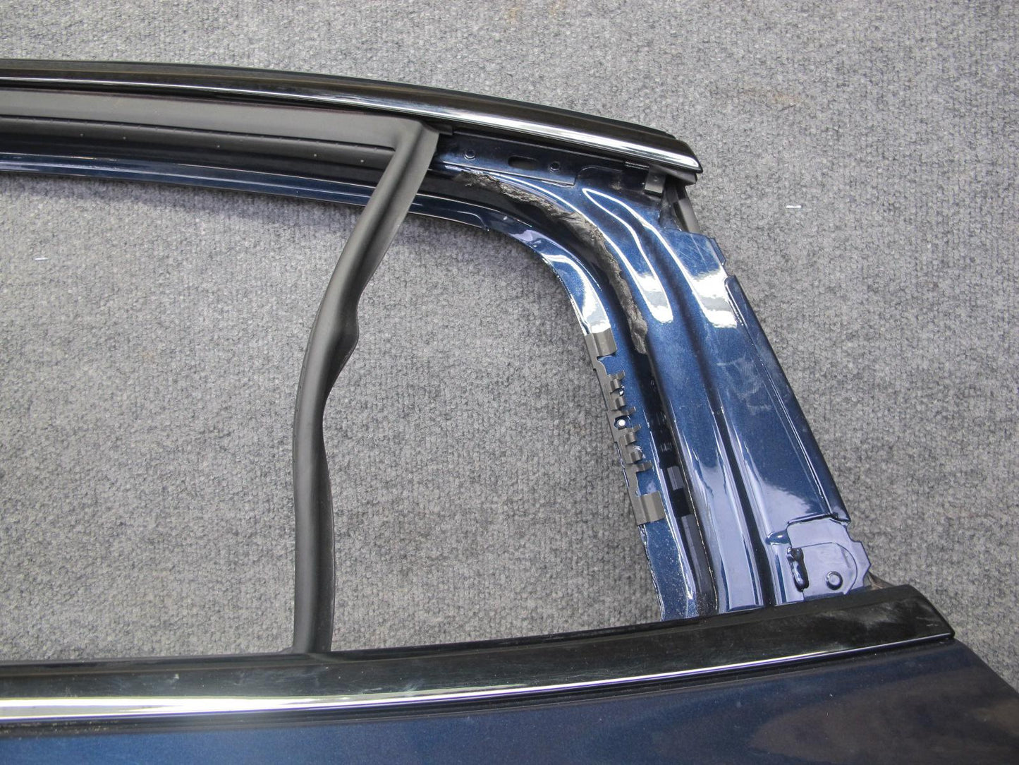 17-23 Porsche Panamera 971 Rear Left Door Shell Panel Night Blue Metallic