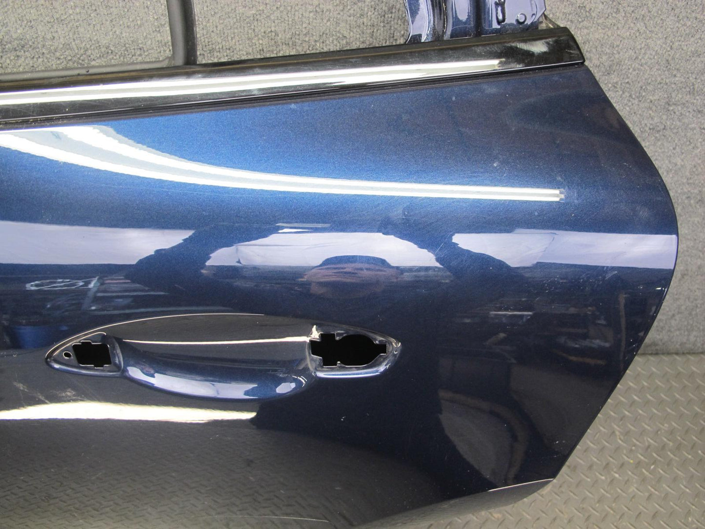 17-23 Porsche Panamera 971 Rear Left Door Shell Panel Night Blue Metallic