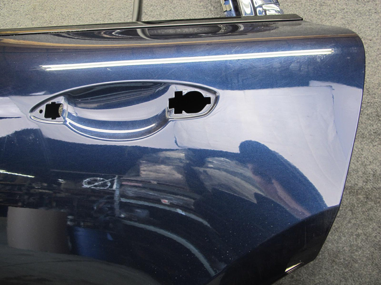 17-23 Porsche Panamera 971 Rear Left Door Shell Panel Night Blue Metallic
