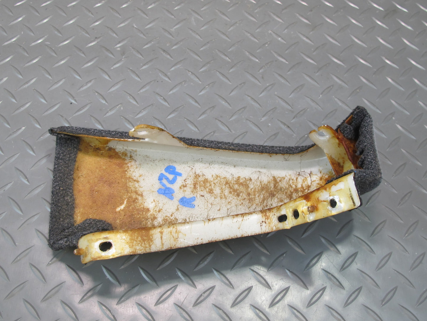 90-93 Nissan Z32 300ZX Dash Front Right Finish Trim Cover Panel Cloth Gray OEM