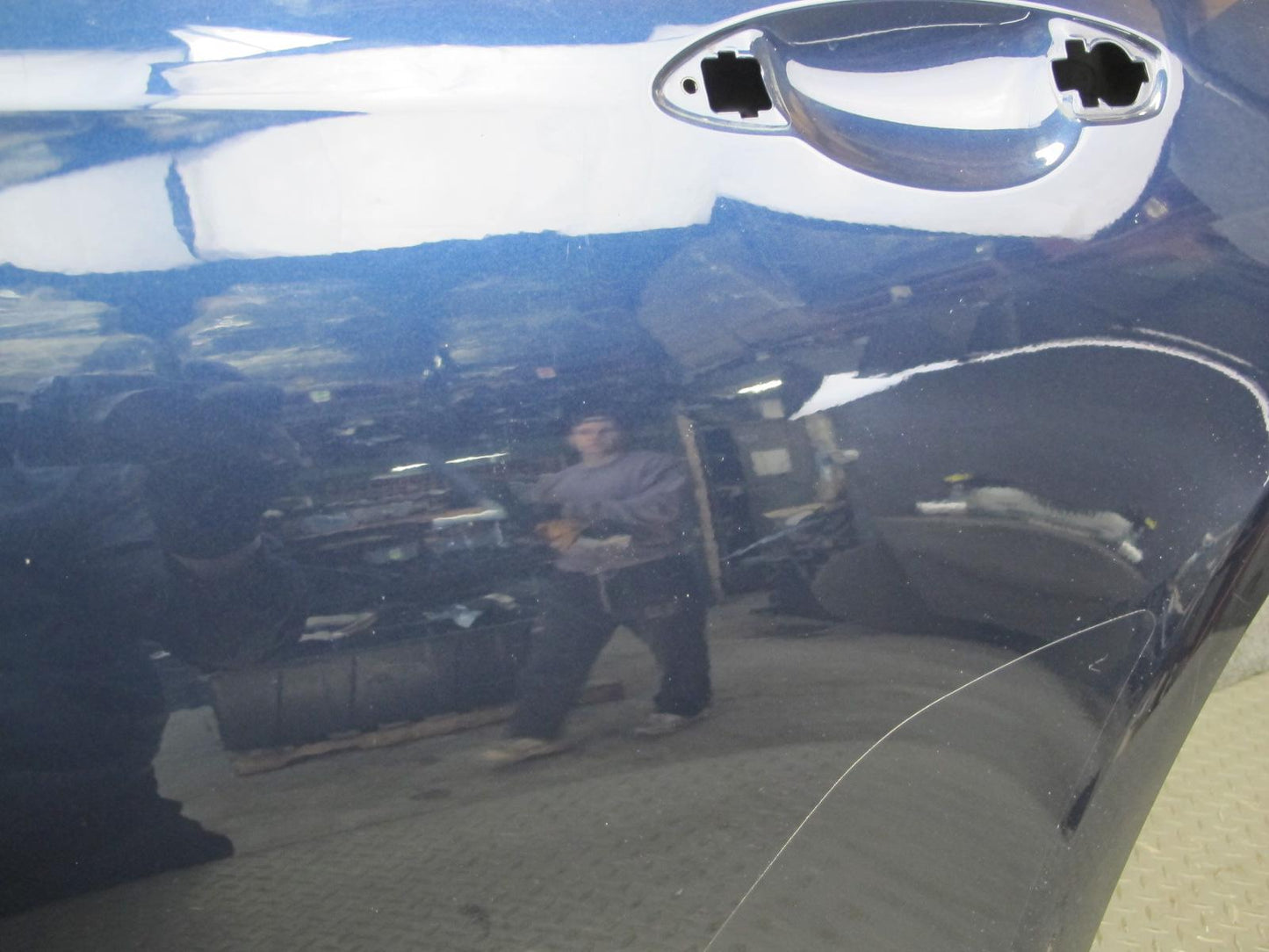 17-23 Porsche Panamera 971 Rear Left Door Shell Panel Night Blue Metallic