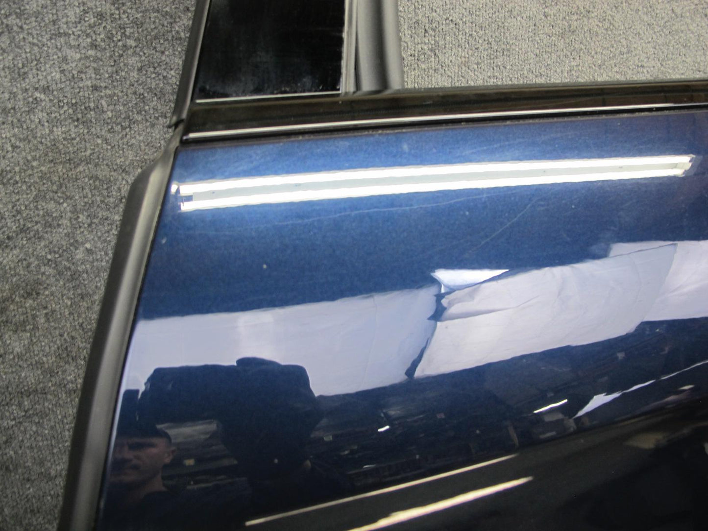 17-23 Porsche Panamera 971 Rear Left Door Shell Panel Night Blue Metallic