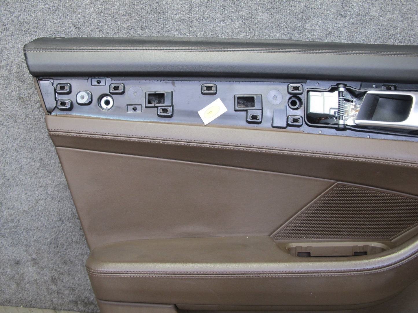 17-23 Porsche Panamera 971 Front Door Interior Trim Cover Panel Set Saddle Brown