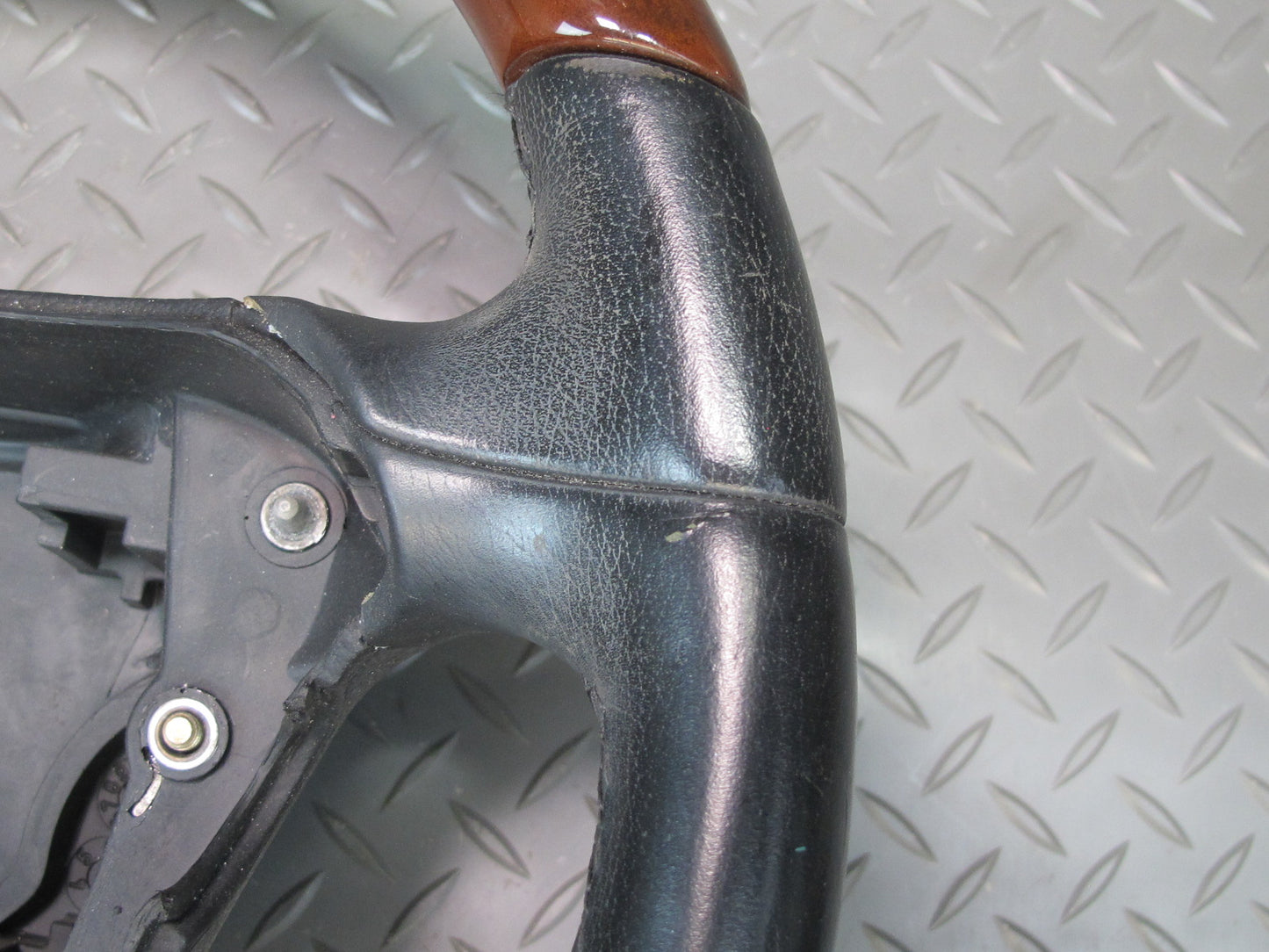 03-08 Mercedes R230 Sl-class Leather Wood Steering OEM