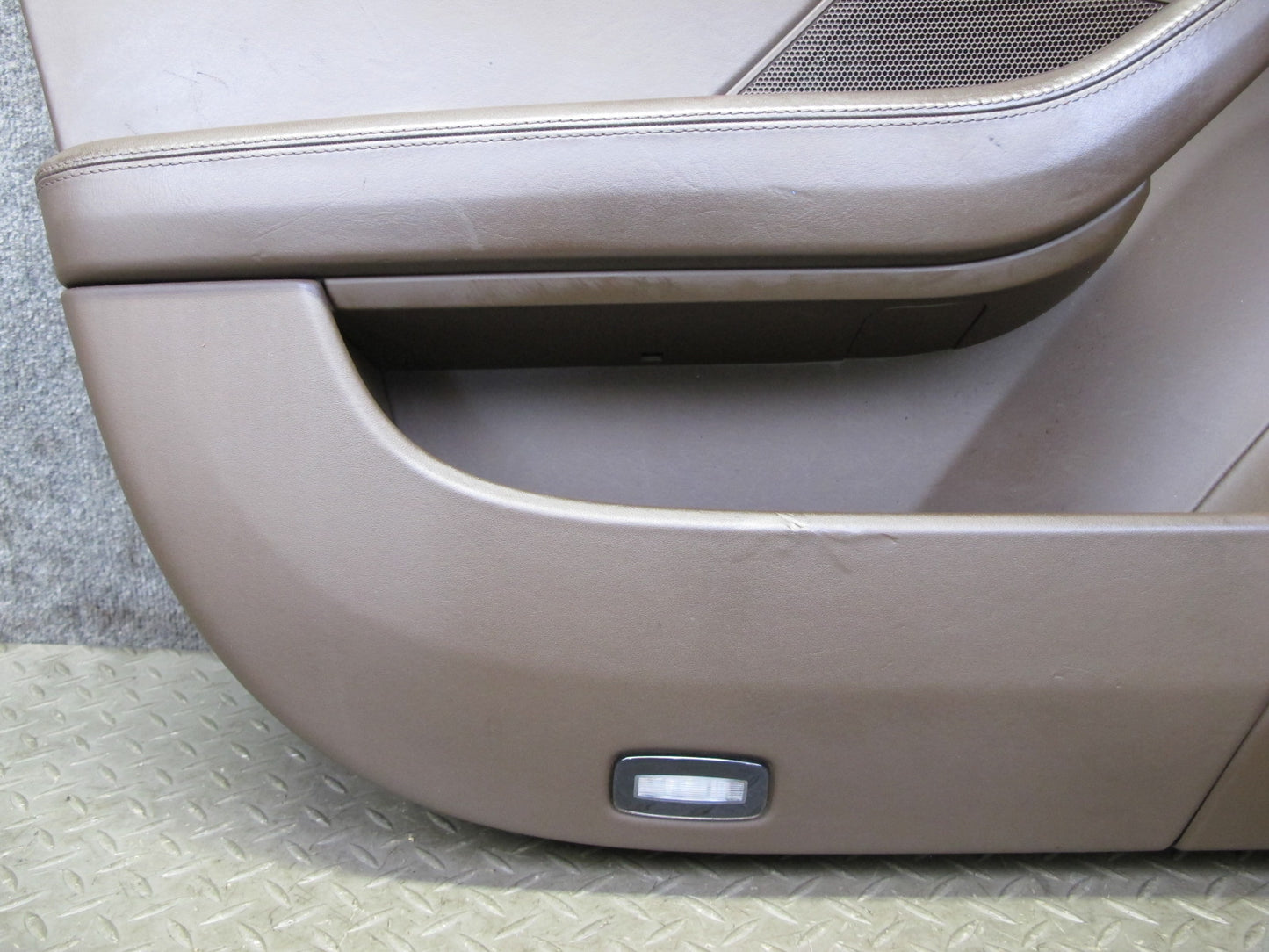 17-23 Porsche Panamera 971 Front Door Interior Trim Cover Panel Set Saddle Brown