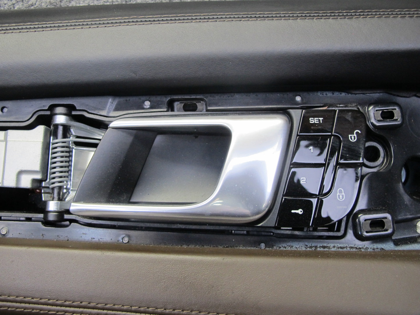 17-23 Porsche Panamera 971 Front Door Interior Trim Cover Panel Set Saddle Brown