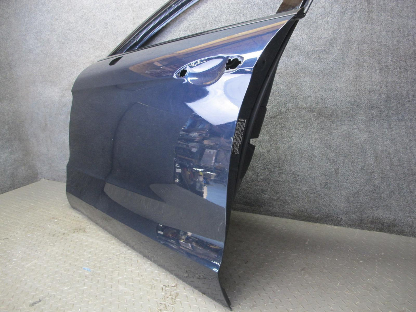 17-23 Porsche Panamera 971 Front Left Door Shell Panel Night Blue Metallic