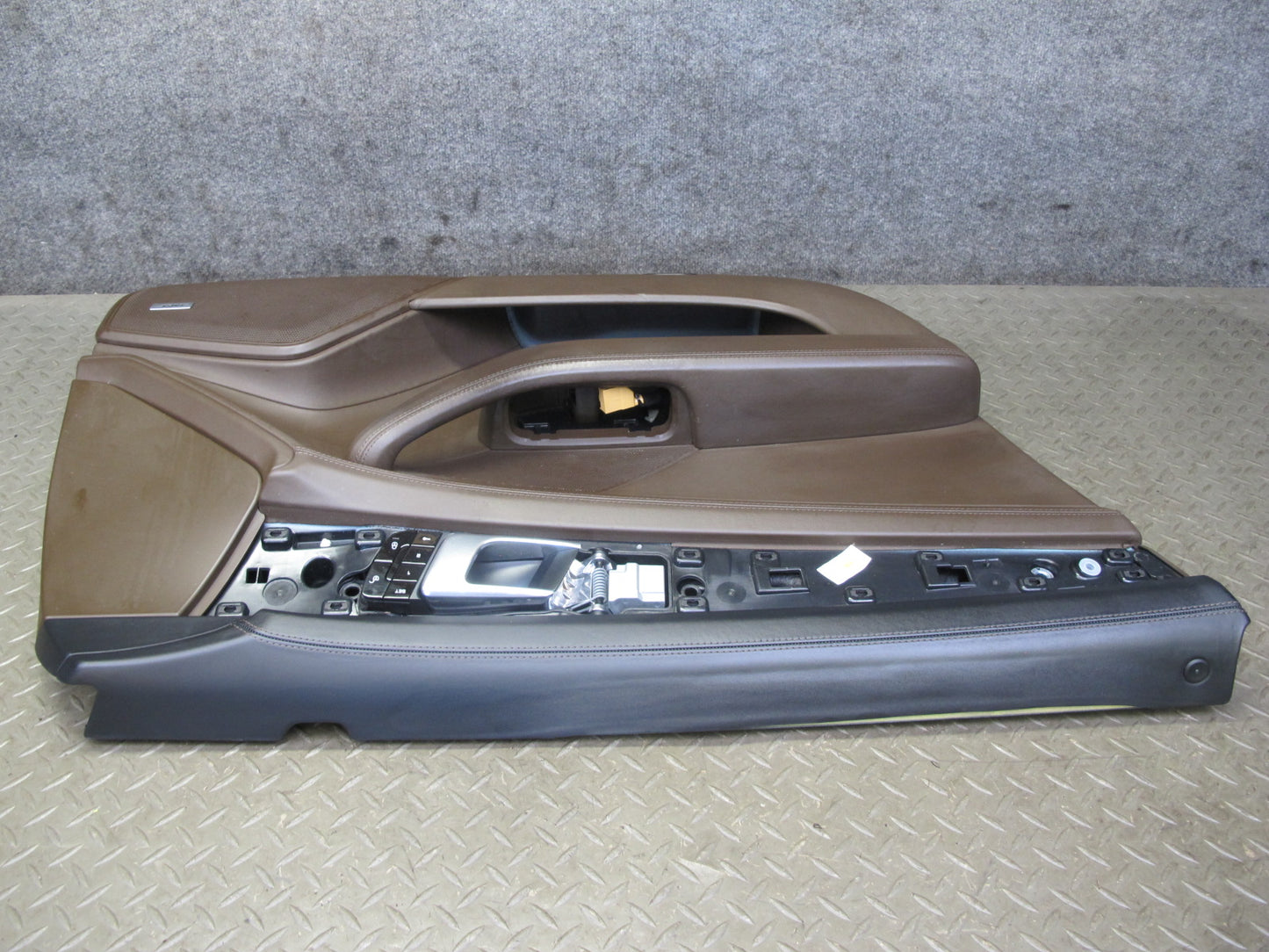 17-23 Porsche Panamera 971 Front Door Interior Trim Cover Panel Set Saddle Brown