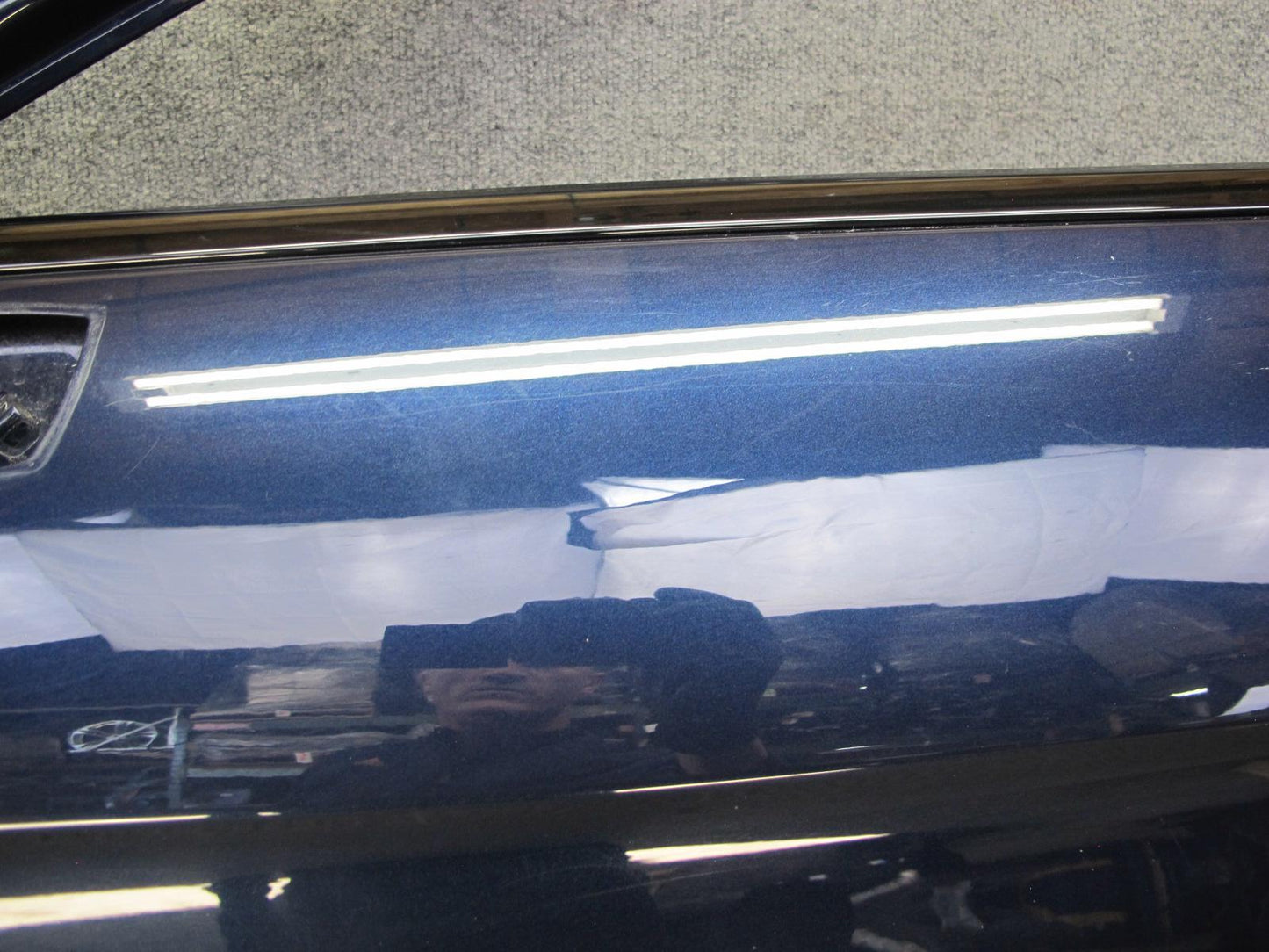 17-23 Porsche Panamera 971 Front Left Door Shell Panel Night Blue Metallic