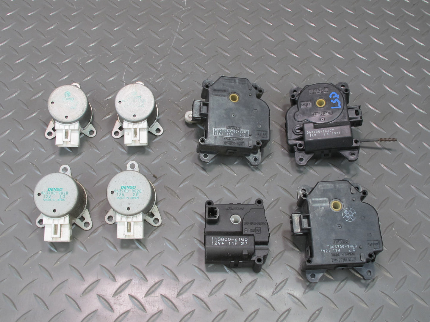 01-06 Lexus UCF30L LS430 Set of 8 A/C Heater Flap Door Actuator Motor OEM