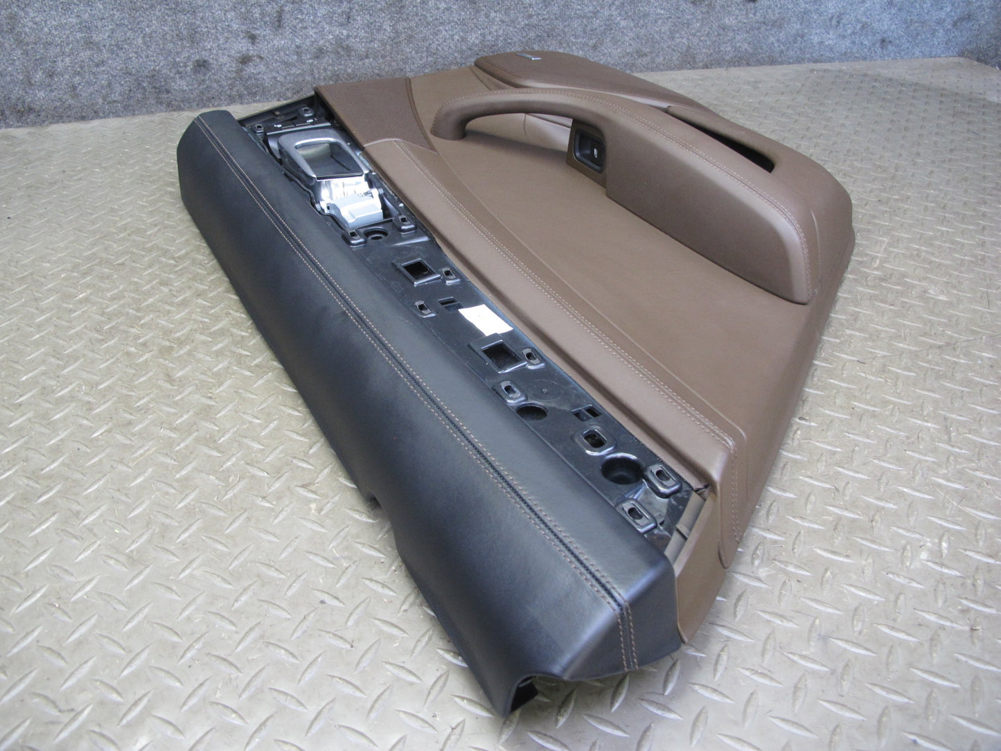 17-23 Porsche Panamera 971 Rear Door Interior Trim Cover Panel Set Saddle Brown