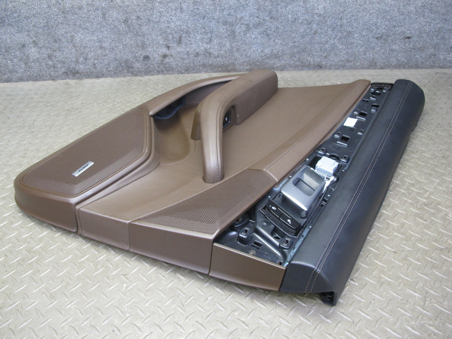 17-23 Porsche Panamera 971 Rear Door Interior Trim Cover Panel Set Saddle Brown