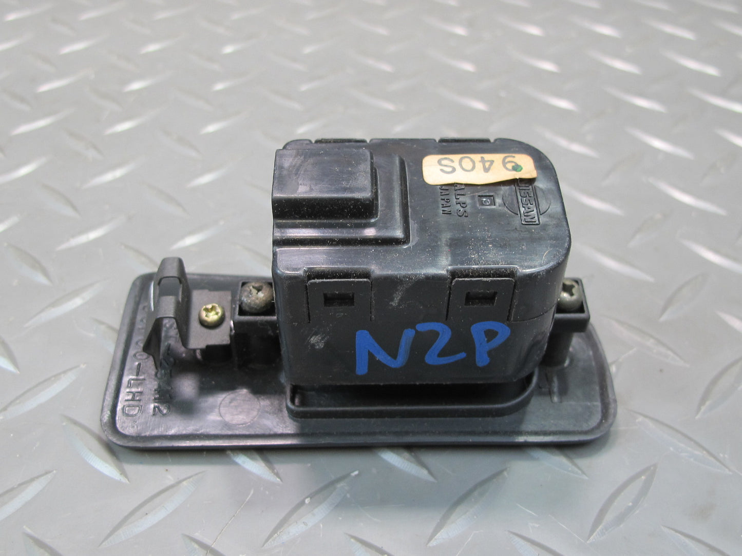 90-93 Nissan Z32 300ZX 2+2 Right Door Power Window Switch w Trim Black OEM